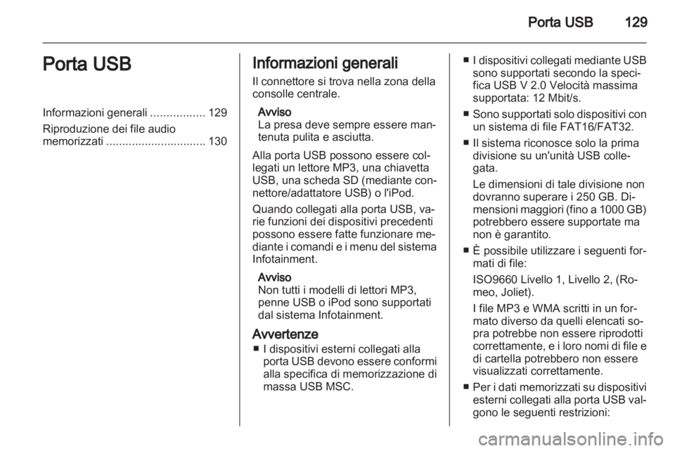 OPEL ANTARA 2013  Manuale del sistema Infotainment (in Italian) 