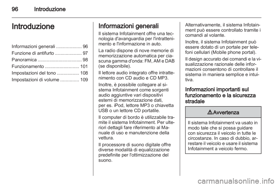 OPEL ANTARA 2013  Manuale del sistema Infotainment (in Italian) 