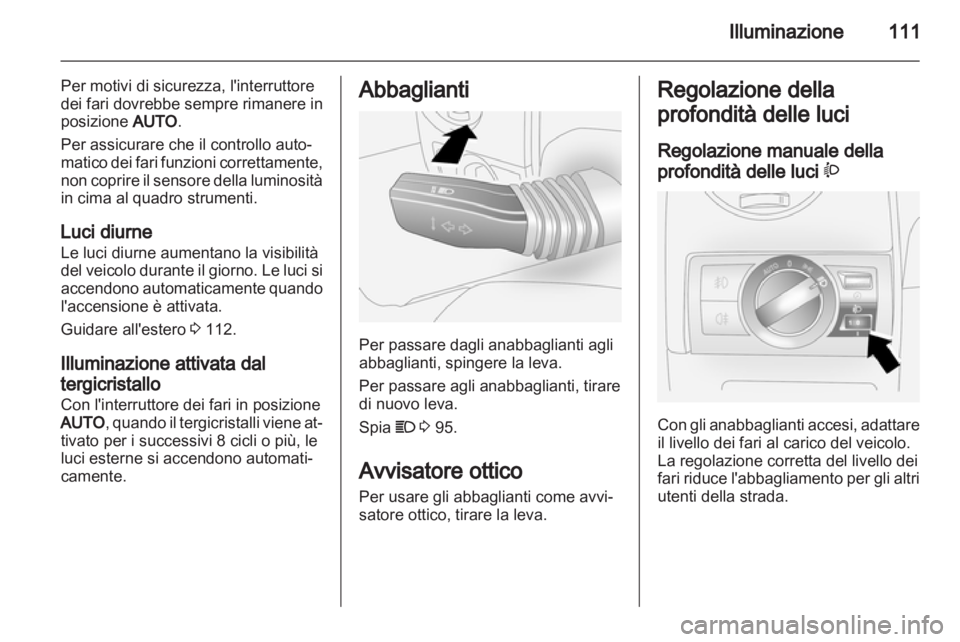 OPEL ANTARA 2013.5  Manuale di uso e manutenzione (in Italian) 