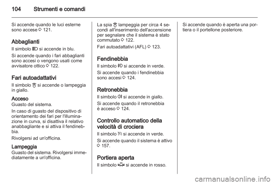 OPEL ASTRA H 2010.5  Manuale di uso e manutenzione (in Italian) 