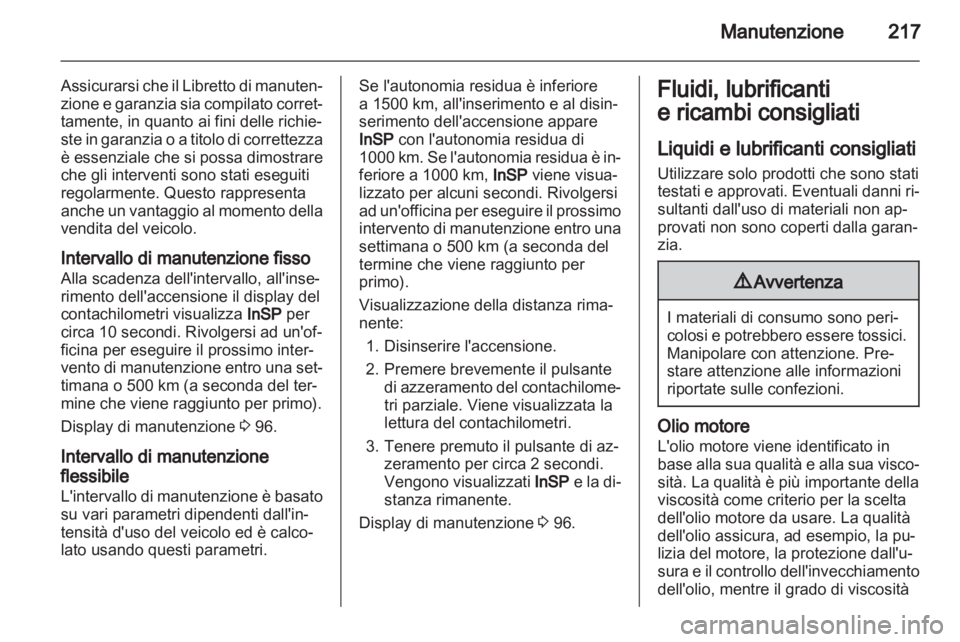 OPEL ASTRA H 2010.5  Manuale di uso e manutenzione (in Italian) 