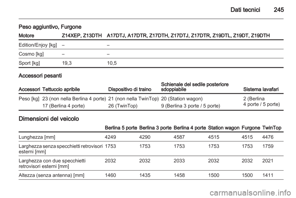 OPEL ASTRA H 2010.5  Manuale di uso e manutenzione (in Italian) 