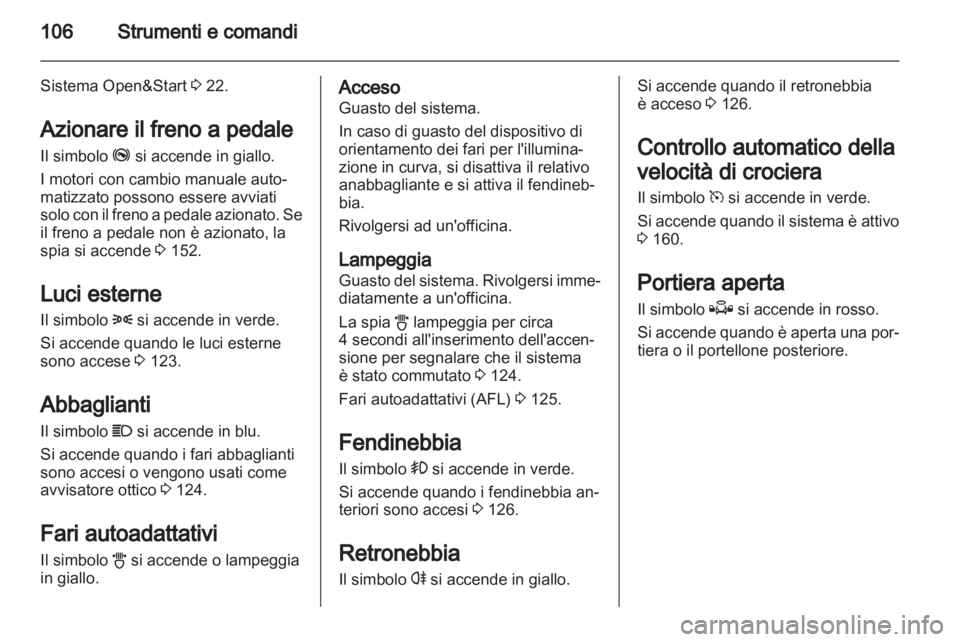 OPEL ASTRA H 2011  Manuale di uso e manutenzione (in Italian) 