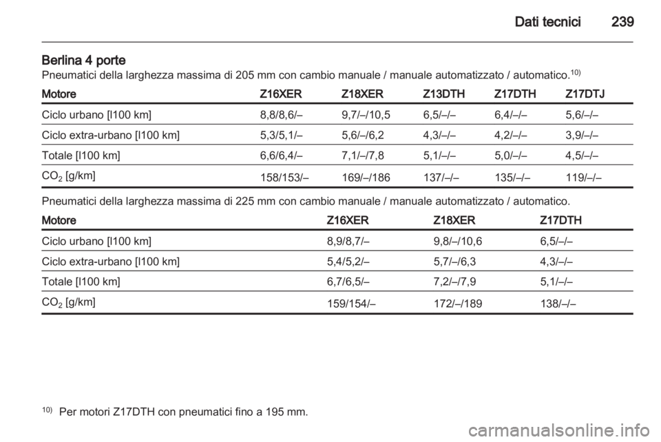 OPEL ASTRA H 2011  Manuale di uso e manutenzione (in Italian) 