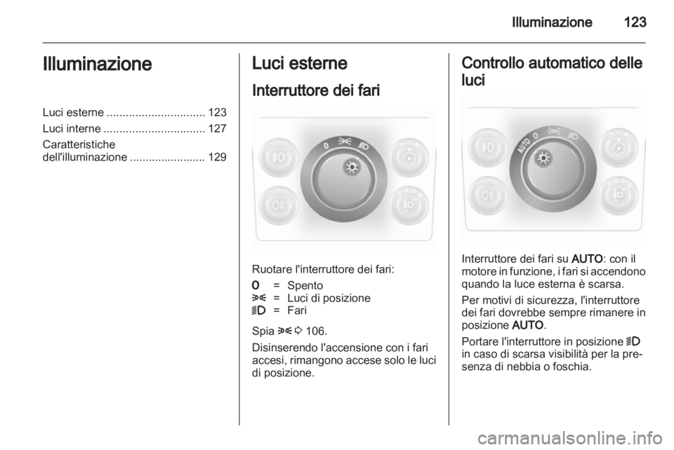 OPEL ASTRA H 2012  Manuale di uso e manutenzione (in Italian) 
