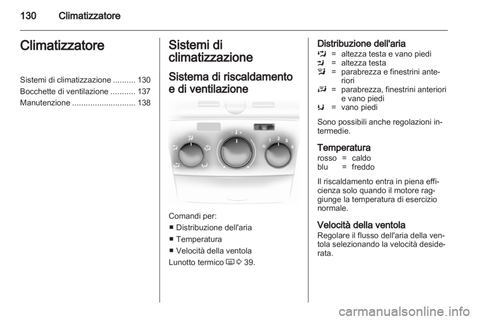OPEL ASTRA H 2012  Manuale di uso e manutenzione (in Italian) 