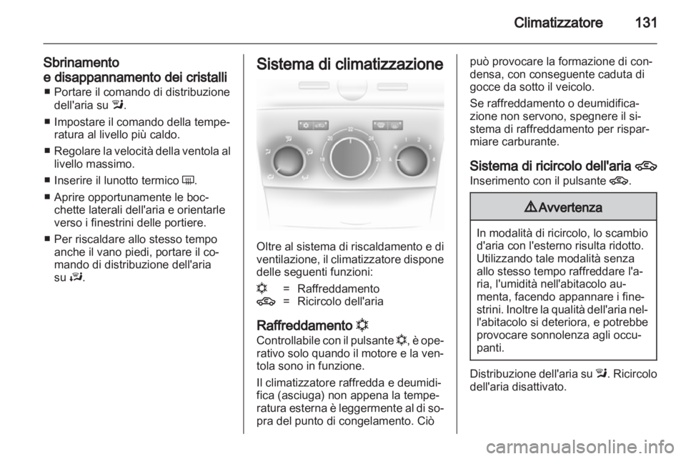 OPEL ASTRA H 2012  Manuale di uso e manutenzione (in Italian) 