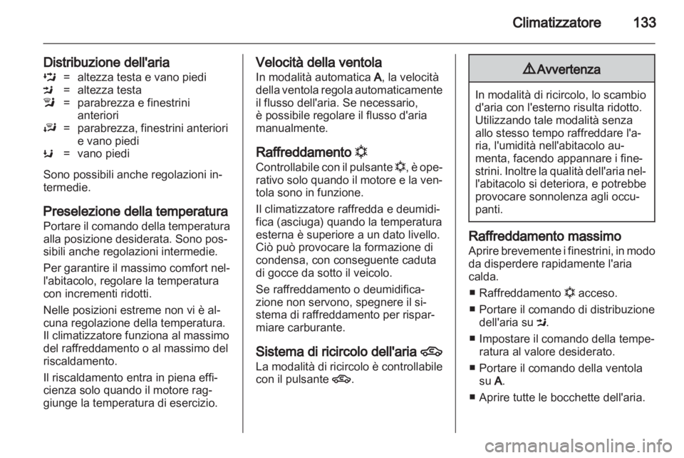OPEL ASTRA H 2012  Manuale di uso e manutenzione (in Italian) 