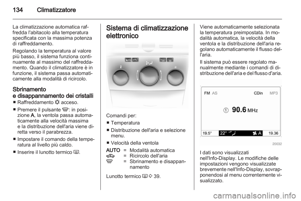 OPEL ASTRA H 2012  Manuale di uso e manutenzione (in Italian) 