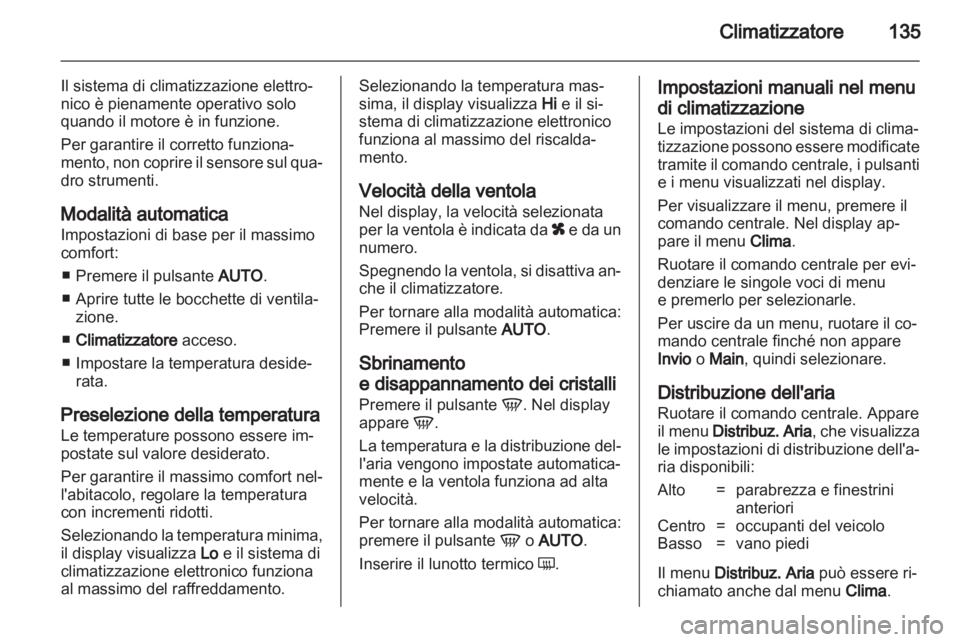 OPEL ASTRA H 2012  Manuale di uso e manutenzione (in Italian) 