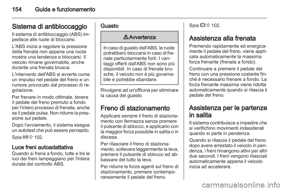 OPEL ASTRA H 2012  Manuale di uso e manutenzione (in Italian) 