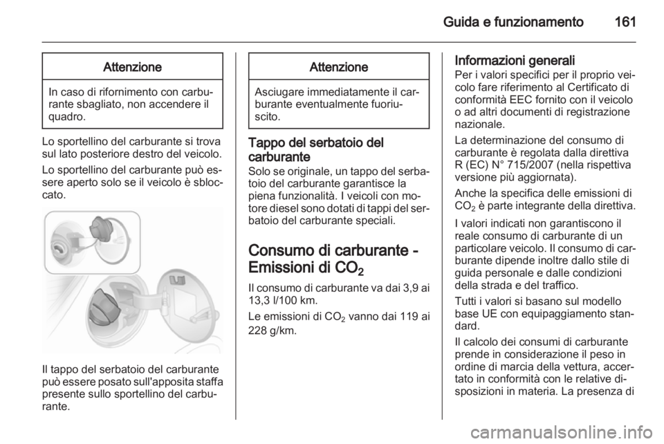 OPEL ASTRA H 2012  Manuale di uso e manutenzione (in Italian) 