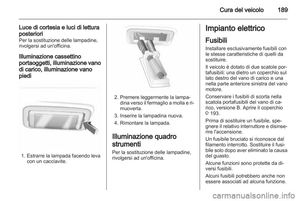 OPEL ASTRA H 2012  Manuale di uso e manutenzione (in Italian) 