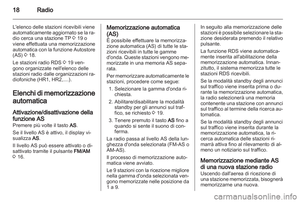 OPEL ASTRA H 2013  Manuale del sistema Infotainment (in Italian) 