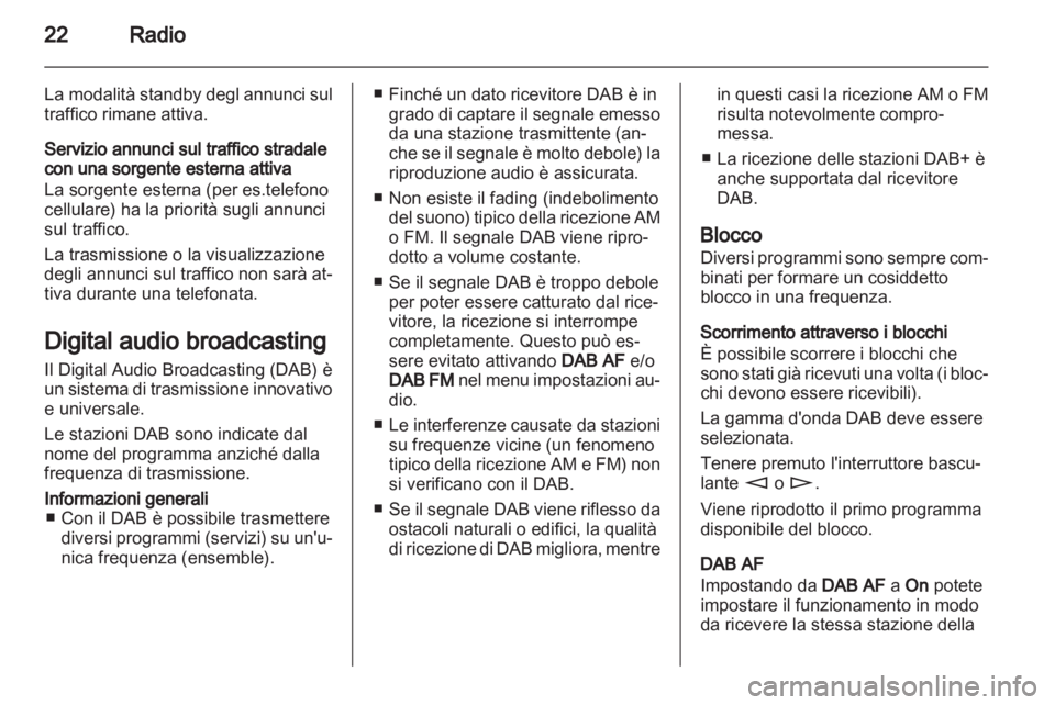 OPEL ASTRA H 2013  Manuale del sistema Infotainment (in Italian) 