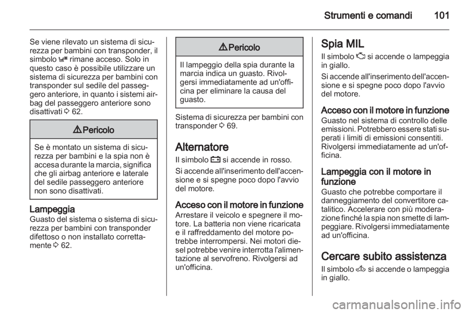 OPEL ASTRA H 2013  Manuale di uso e manutenzione (in Italian) 
