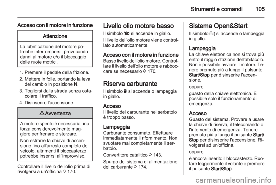 OPEL ASTRA H 2013  Manuale di uso e manutenzione (in Italian) 