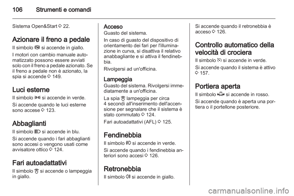OPEL ASTRA H 2013  Manuale di uso e manutenzione (in Italian) 