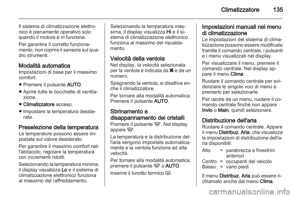 OPEL ASTRA H 2013  Manuale di uso e manutenzione (in Italian) 