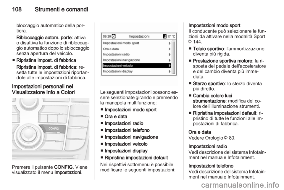 OPEL ASTRA J 2010.5  Manuale di uso e manutenzione (in Italian) 
