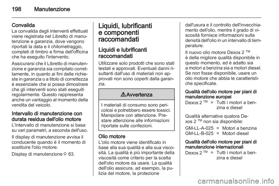 OPEL ASTRA J 2010.5  Manuale di uso e manutenzione (in Italian) 