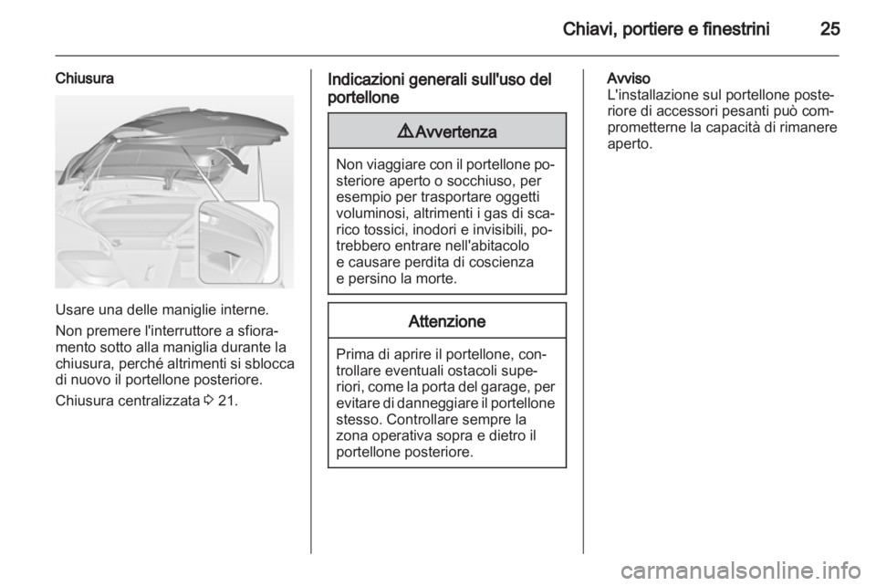 OPEL ASTRA J 2010.5  Manuale di uso e manutenzione (in Italian) 