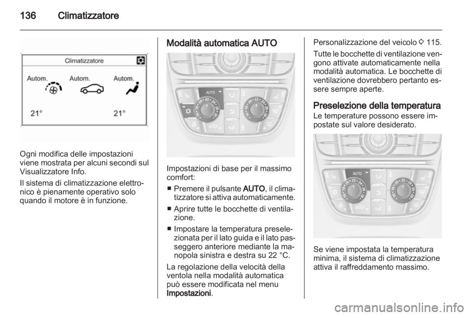 OPEL ASTRA J 2011  Manuale di uso e manutenzione (in Italian) 