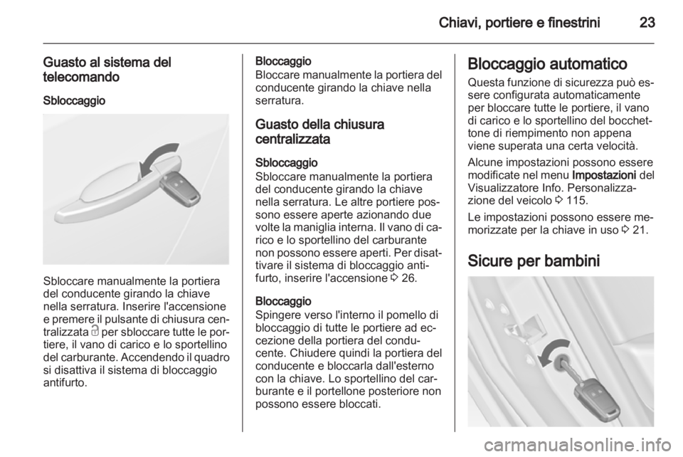 OPEL ASTRA J 2011  Manuale di uso e manutenzione (in Italian) 