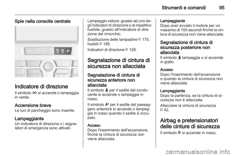 OPEL ASTRA J 2011  Manuale di uso e manutenzione (in Italian) 