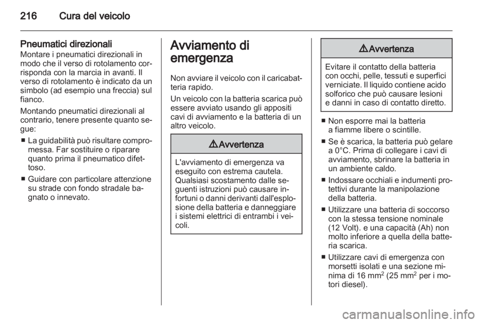 OPEL ASTRA J 2011.5  Manuale di uso e manutenzione (in Italian) 