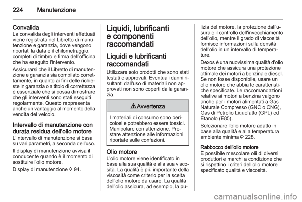 OPEL ASTRA J 2011.5  Manuale di uso e manutenzione (in Italian) 