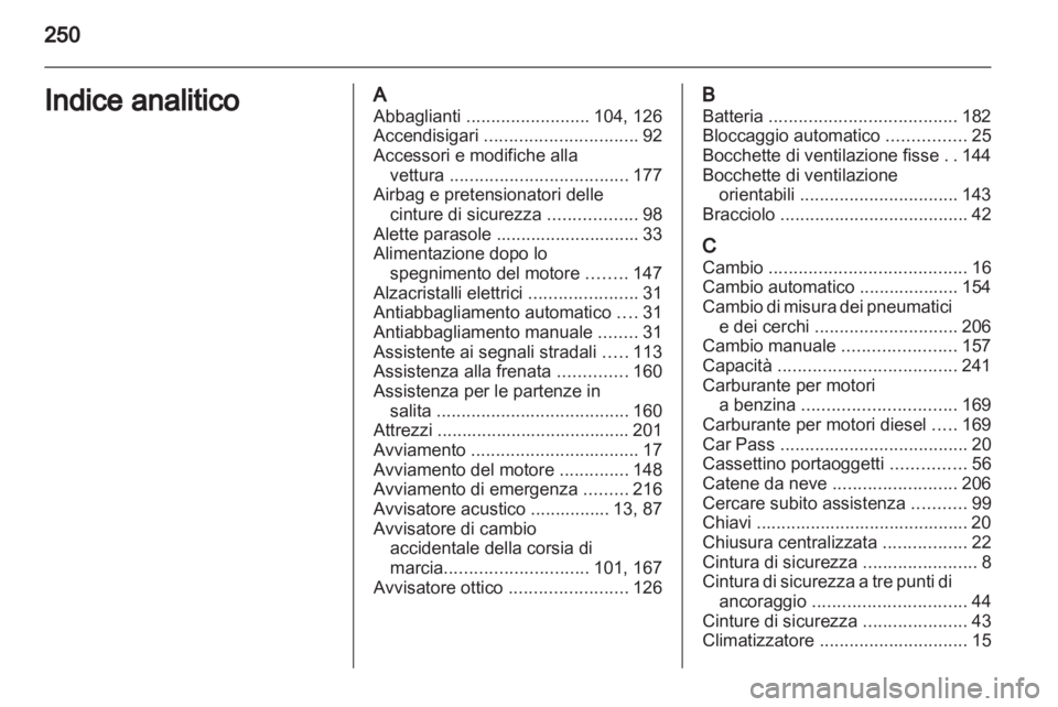 OPEL ASTRA J 2011.5  Manuale di uso e manutenzione (in Italian) 