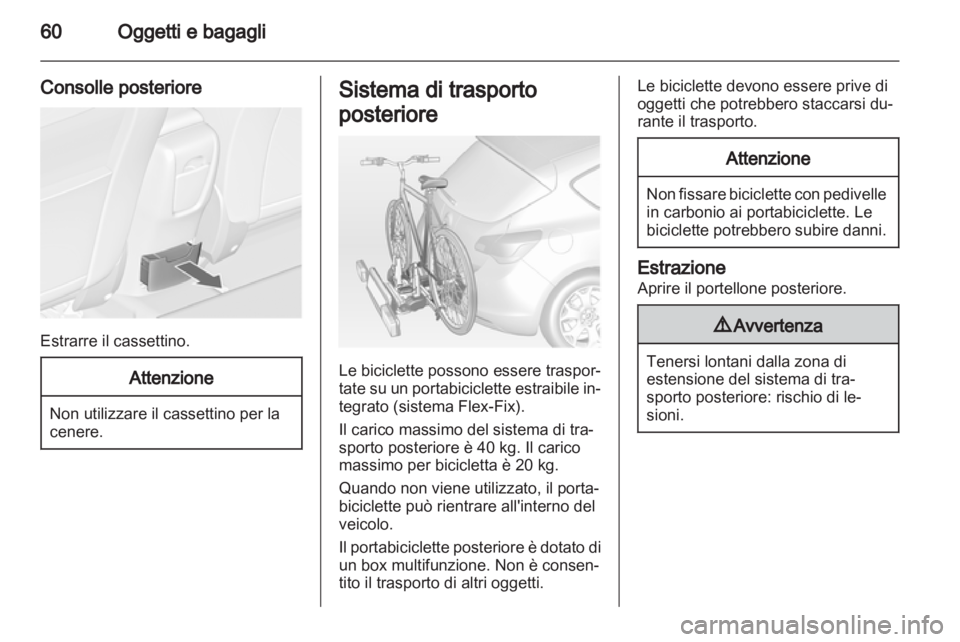 OPEL ASTRA J 2011.5  Manuale di uso e manutenzione (in Italian) 