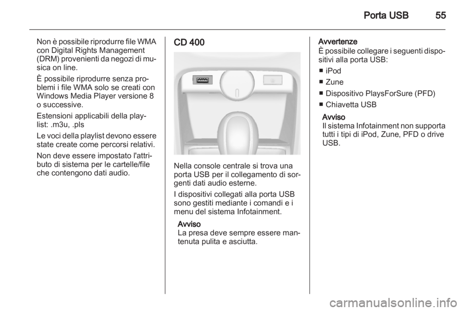 OPEL ASTRA J 2012  Manuale del sistema Infotainment (in Italian) 