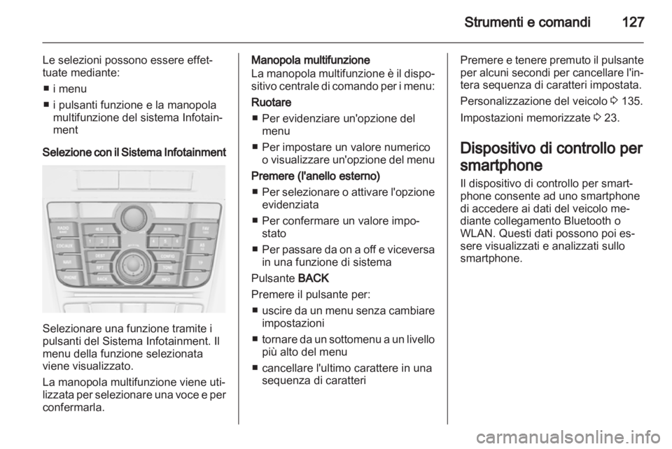 OPEL ASTRA J 2013  Manuale di uso e manutenzione (in Italian) 