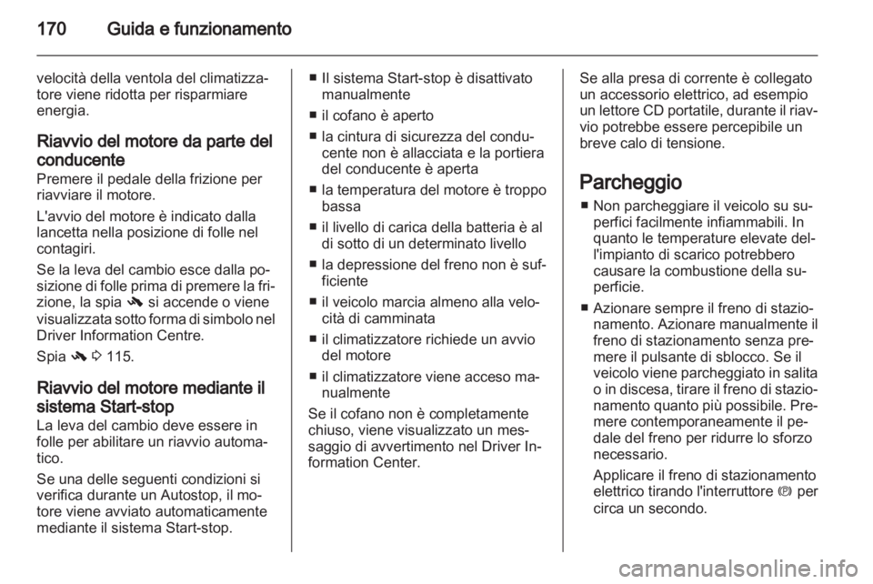OPEL ASTRA J 2013  Manuale di uso e manutenzione (in Italian) 