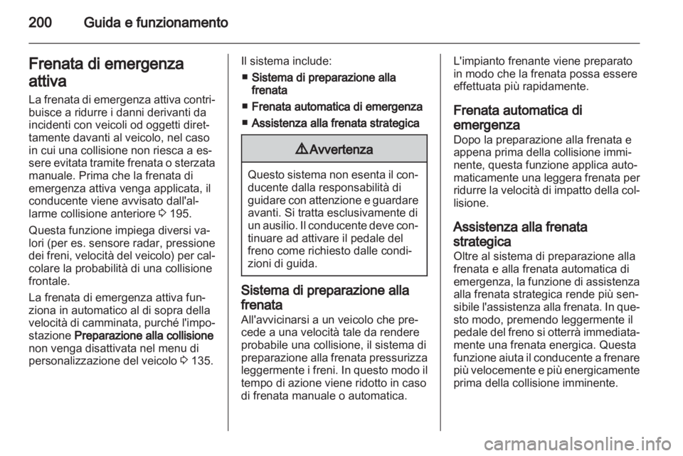 OPEL ASTRA J 2013  Manuale di uso e manutenzione (in Italian) 