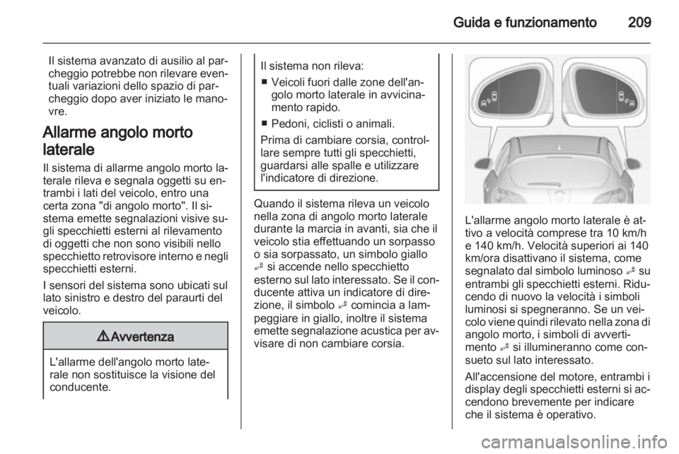 OPEL ASTRA J 2013  Manuale di uso e manutenzione (in Italian) 