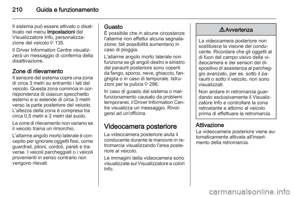 OPEL ASTRA J 2013  Manuale di uso e manutenzione (in Italian) 