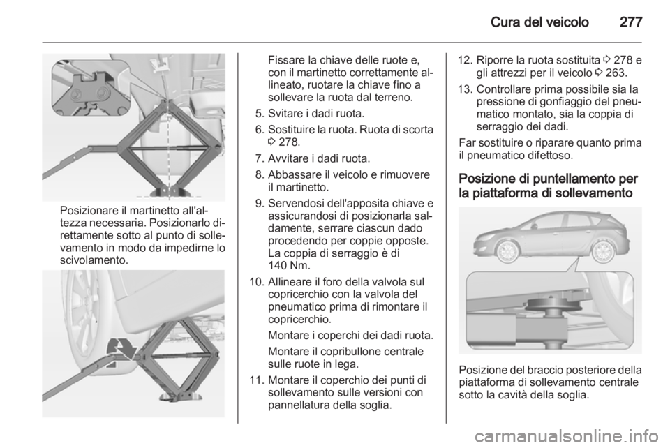 OPEL ASTRA J 2013  Manuale di uso e manutenzione (in Italian) 