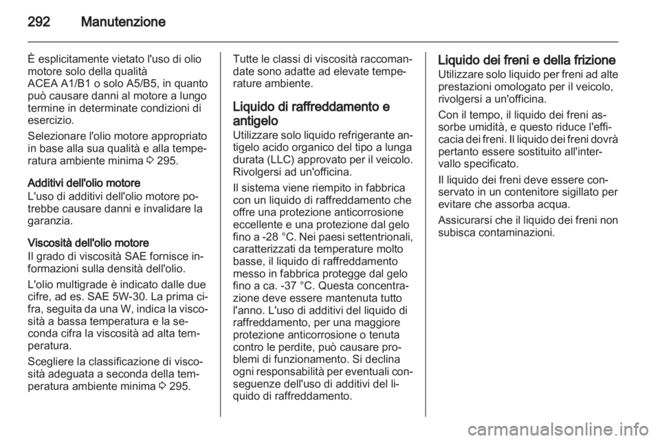 OPEL ASTRA J 2013  Manuale di uso e manutenzione (in Italian) 