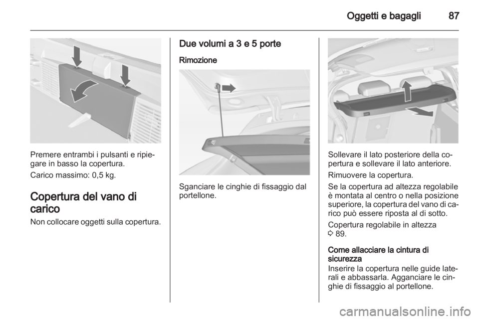 OPEL ASTRA J 2013  Manuale di uso e manutenzione (in Italian) 