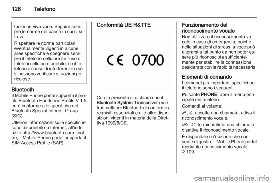 OPEL ASTRA J 2013.5  Manuale del sistema Infotainment (in Italian) 