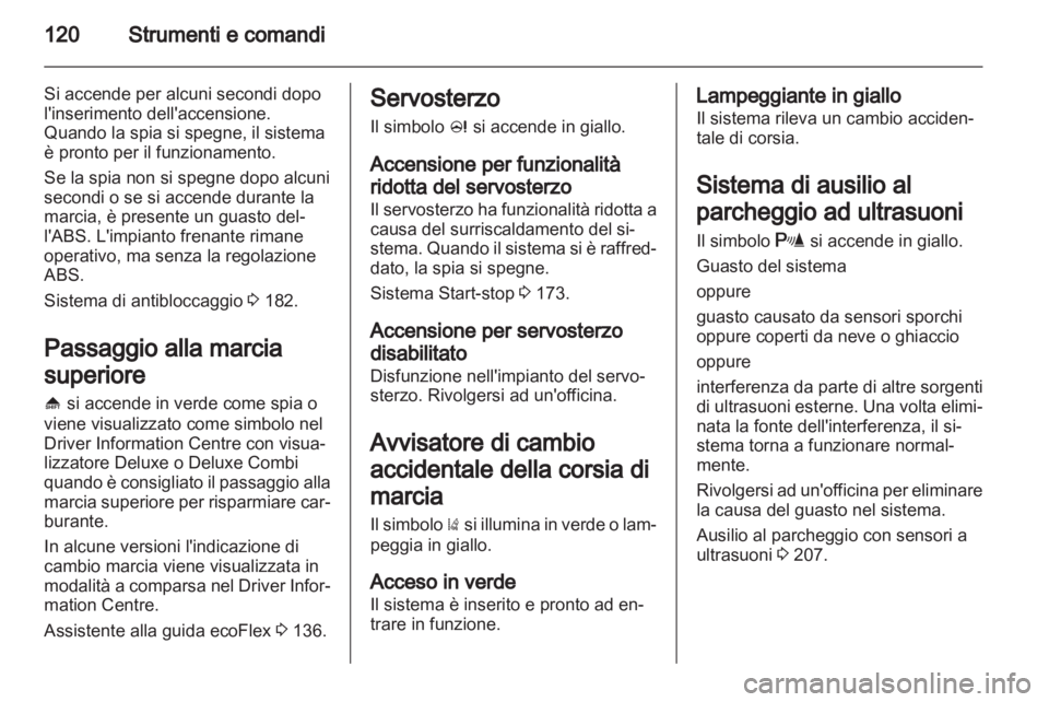 OPEL ASTRA J 2013.5  Manuale di uso e manutenzione (in Italian) 