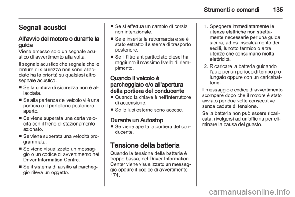 OPEL ASTRA J 2013.5  Manuale di uso e manutenzione (in Italian) 
