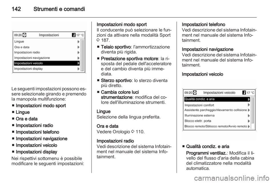 OPEL ASTRA J 2013.5  Manuale di uso e manutenzione (in Italian) 