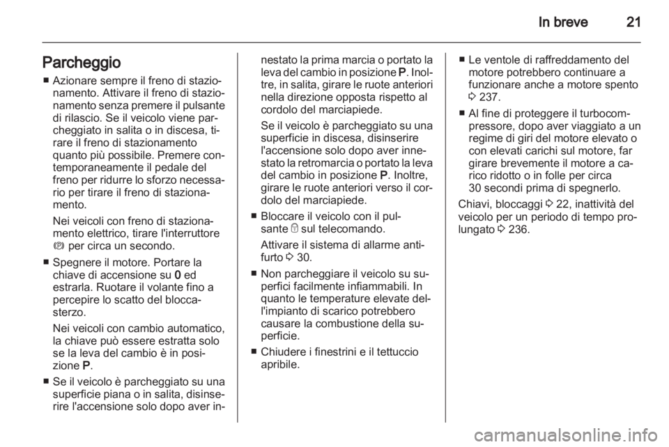 OPEL ASTRA J 2013.5  Manuale di uso e manutenzione (in Italian) 