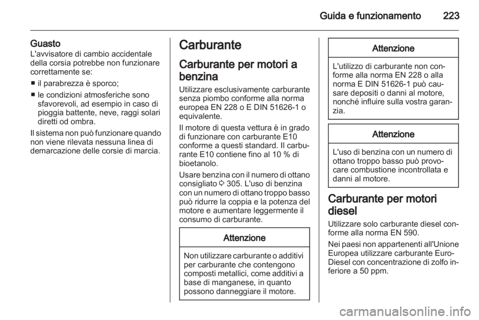 OPEL ASTRA J 2013.5  Manuale di uso e manutenzione (in Italian) 