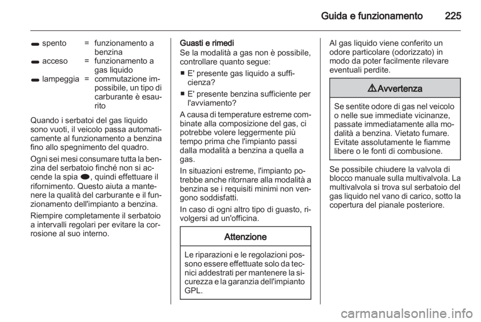 OPEL ASTRA J 2013.5  Manuale di uso e manutenzione (in Italian) 