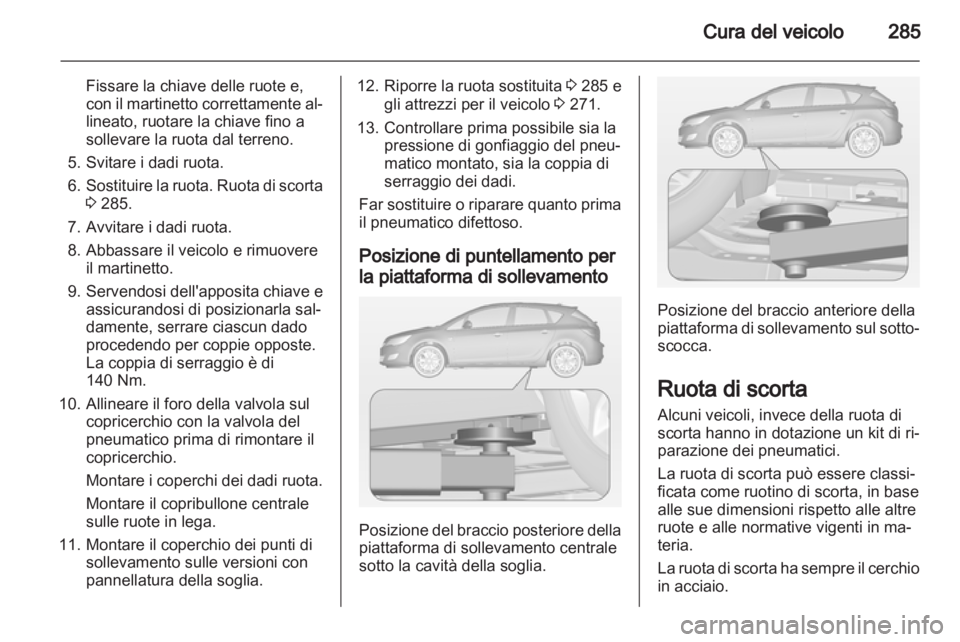 OPEL ASTRA J 2013.5  Manuale di uso e manutenzione (in Italian) 